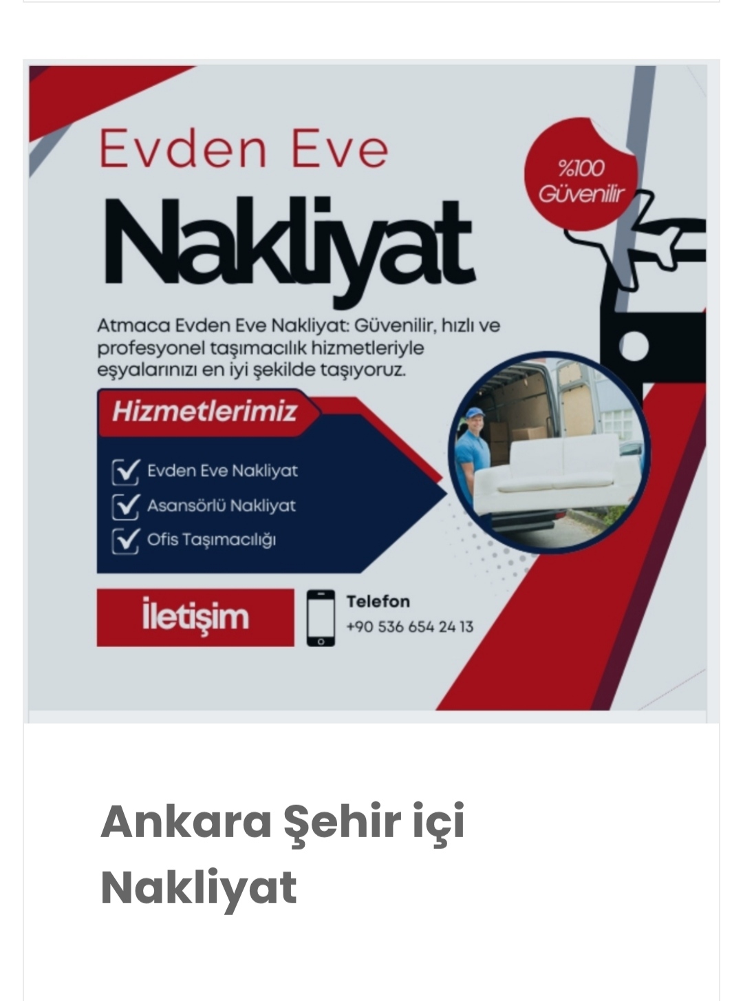 Ankara parça eşya taşıma